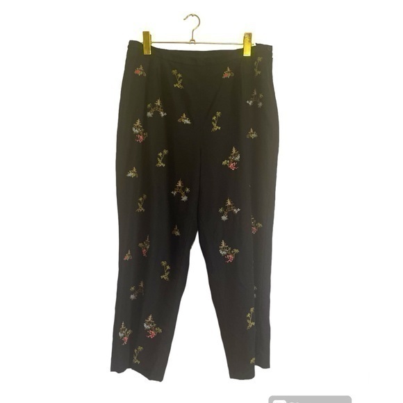 TALBOTS TROPICAL SILK  Women’s Pants Size 12 W - Picture 1 of 12